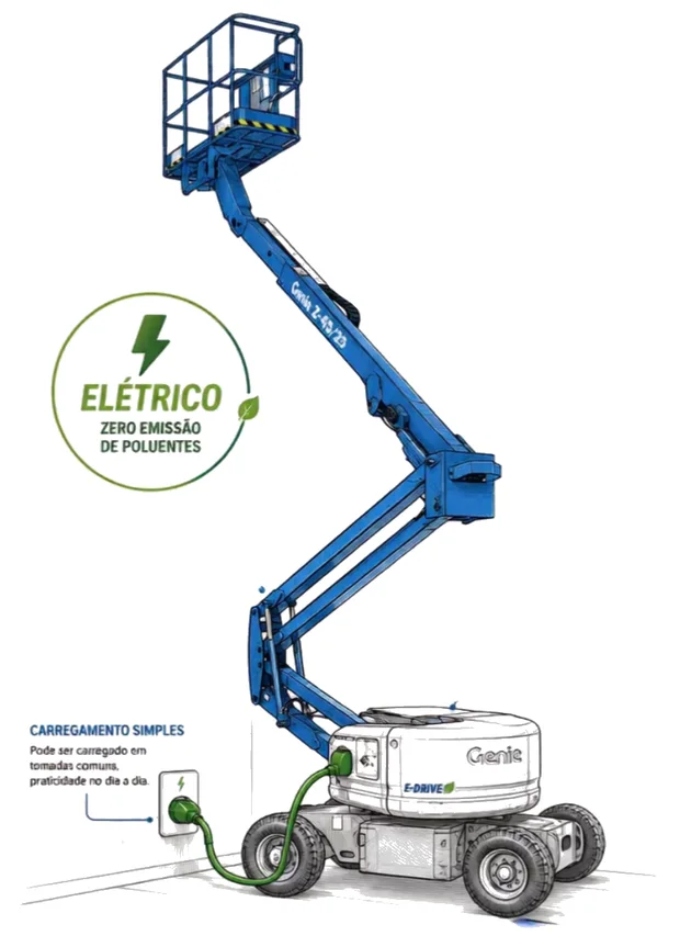 Plataforma articulada elétrica Genie